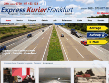 Tablet Screenshot of express-kurier-frankfurt.de